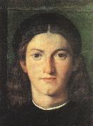 LOTTO, Lorenzo Head of a Young Man g oil